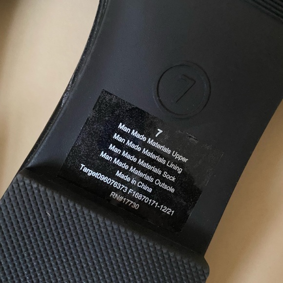 Chunky Braided Black Slip On Sandal size 7 square toe - Picture 6 of 6